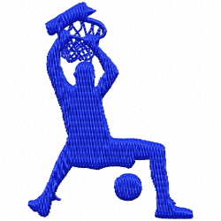 Sports Silhouette Embroidery Design 7